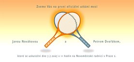 obrázek svatebního oznámení tenis