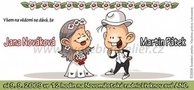 obrázek svatebního oznámení kytičky