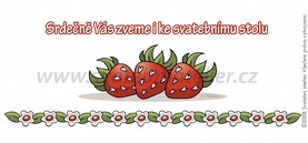obrázek pozvánky ke stolu pro svatební oznámení kytičky